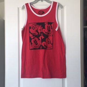 Mickey Mouse tank top.